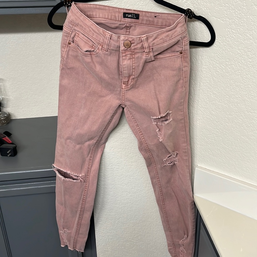 Rue 21 Pink Skinny Jeans